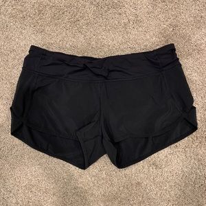 Lululemon Speed Shorts 2.5” inseam size 8 in black